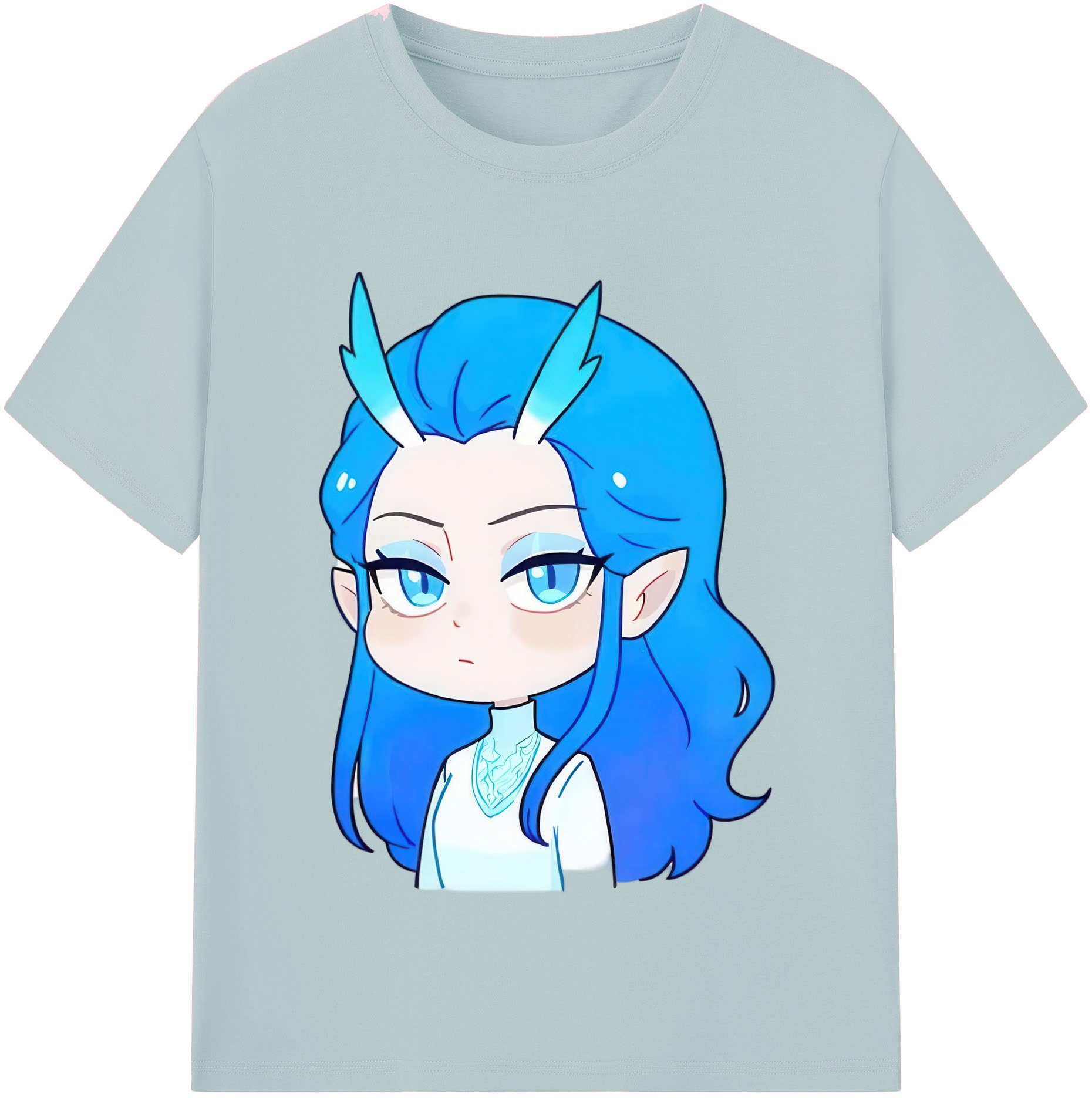 （画像用） Ne Zha 2 ナタ 魔童の大暴れ 綿100％半袖Tシャツ（フロントプリント）
